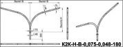 кронштейны для гранёных опор к2к-2,5-2,5-0,075-0,06(15-180)